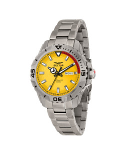 OROLOGIO SECTOR R3223135002 ACCIAIO  UOMO LEGEND 43MM AUTO 3H YELLOW DIAL SS