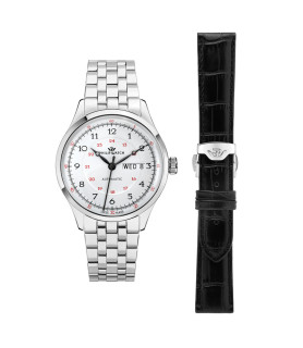 OROLOGIO PHILIPWATCH R8223225001   UOMO MUSEUM 40MM AUTO WHITE DIAL SS BR+B