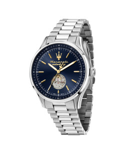 OROLOGIO MASERATI R8823124002 ACCIAIO NERO UOMO SORPASSO 42MM AUTO BLUE DIAL SS BR