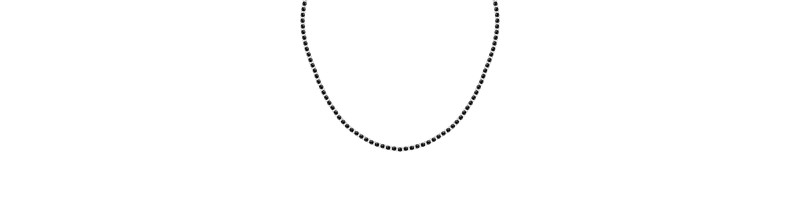 COLLANA MORELLATO S1728 ACCIAIO NERO UOMO PIETRE NECKLACE SS.BLACK STONE 45+