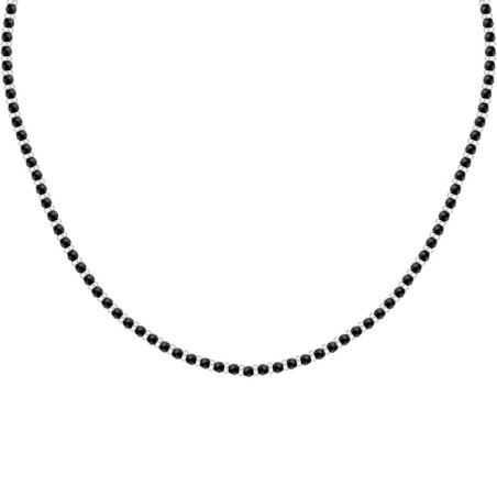 COLLANA MORELLATO S1728 ACCIAIO NERO UOMO PIETRE NECKLACE SS.BLACK STONE 45+
