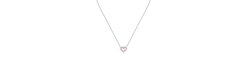 COLLANA MORELLATO SAIW181 ARGENTO BIANCO DONNA TESORI RE.SIL.925 PINK HT NECKLACE