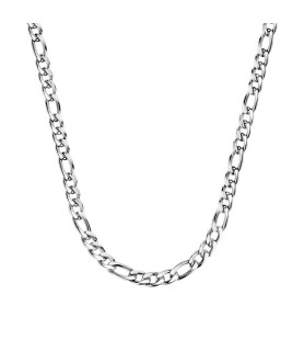 COLLANA MORELLATO SALS34 ACCIAIO BIANCO UOMO MOTOWN GOURMETTE NECKLACE SS 550mm
