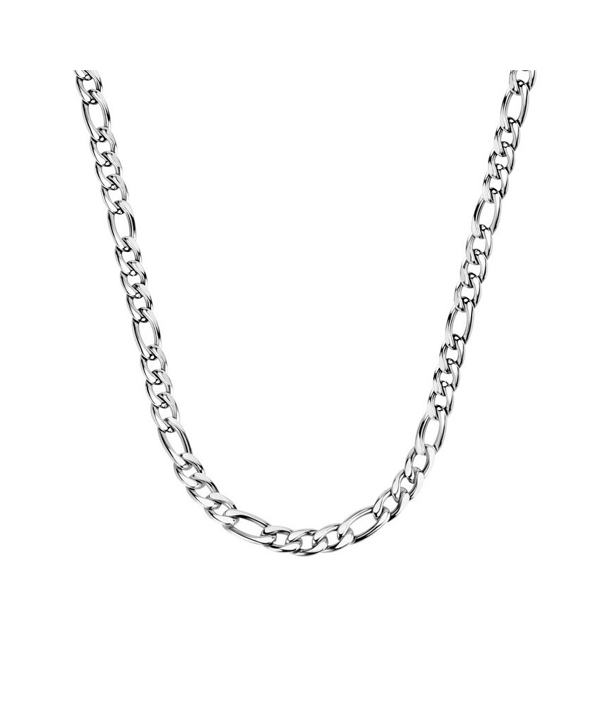 COLLANA MORELLATO SALS34 ACCIAIO BIANCO UOMO MOTOWN GOURMETTE NECKLACE SS 550mm