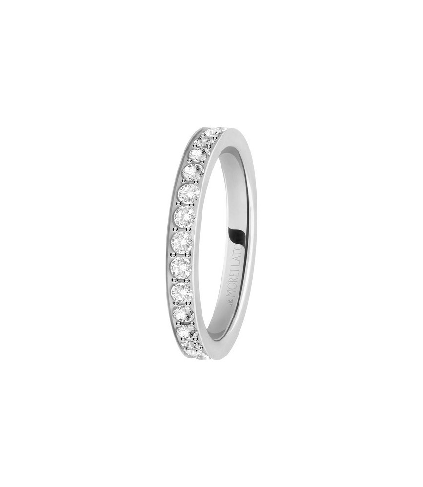 ANELLO MORELLATO SNA41014 ACCIAIO BIANCO DONNA LOVE RINGS AN. SS CRYSTALS size 014