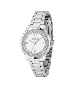 OROLOGIO MORELLATO R0153141553 ACCIAIO BIANCO DONNA NINFA 32MM 3H WHITE  SILVER DIAL BR