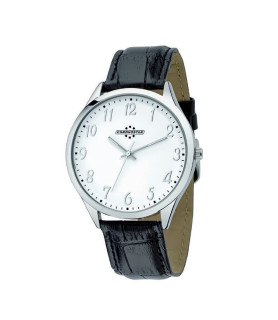 OROLOGIO PELLE UOMO MARSHALL 3H 42mm WHITE DIAL BLACK STR SS NERO R3751245005