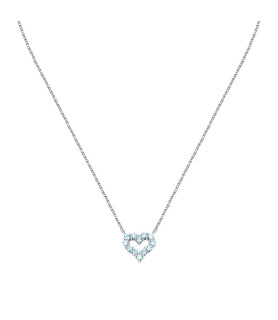 COLLANA MORELLATO SAIW180 ARGENTO BIANCO DONNA TESORI RE.SIL.925 BLUE HT NECKLACE