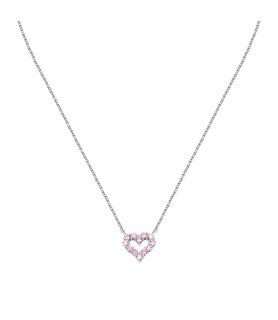 COLLANA MORELLATO SAIW181 ARGENTO BIANCO DONNA TESORI RE.SIL.925 PINK HT NECKLACE