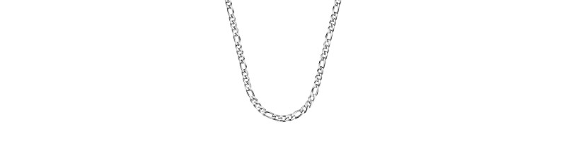 COLLANA MORELLATO SALS34 ACCIAIO BIANCO UOMO MOTOWN GOURMETTE NECKLACE SS 550mm