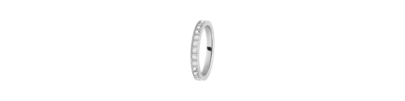 ANELLO MORELLATO SNA41014 ACCIAIO BIANCO DONNA LOVE RINGS AN. SS CRYSTALS size 014