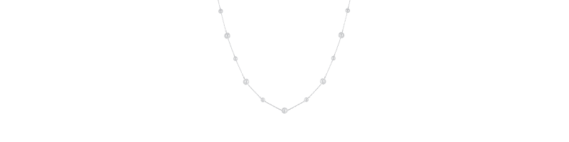 COLLANA LUCA BARRA CK2032 ACCIAIO BIANCO DONNA COLLANA DONNA LUNGA IN ACCIAIO CON PERLE