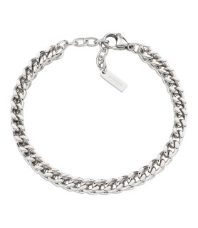 BRACCIALE AMEN ACBR105 ACCIAIO BIANCO UOMO IN ACCIAIO MAGLIA CATENA