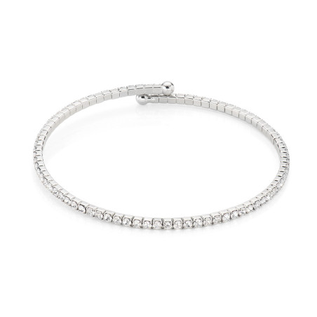 BRACCIALE AMEN ACBRBZ OTTONE BIANCO DONNA TENNIS