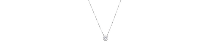 COLLANA AMEN CLSOT40BB ARGENTO BIANCO DONNA Collana in AG925