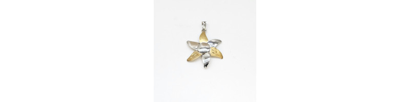 PENDENTE EnricoOro X18.01461BIS ORO 750° BICOLORE DONNA FIORE