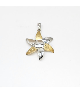 PENDENTE EnricoOro X18.01461BIS ORO 750° BICOLORE DONNA FIORE