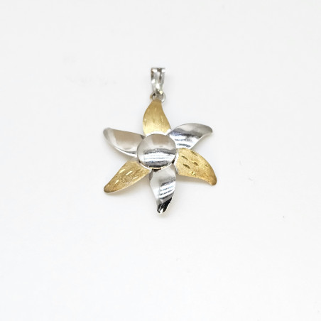 PENDENTE EnricoOro X18.01461BIS ORO 750° BICOLORE DONNA FIORE