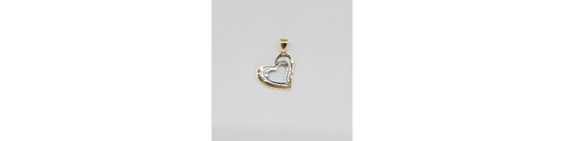 PENDENTE EnricoOro X23.1710  GIALLO DONNA CUORE