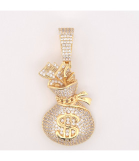 PENDENTE Onais F24.5709PB BRONZO GIALLO UNISEX SACCHETTO CON SOLDI