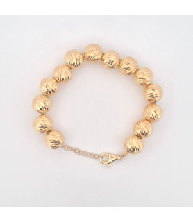 BRACCIALE Onais F24.5825BA ARGENTO GIALLO DONNA MILLELUCI SFERA 0,12 17/20CM