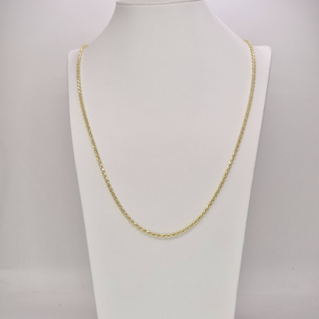 CATENA Onais F24.5919CA ARGENTO GIALLO UNISEX CORDA ROSE CHAIN 80 DA 60CM