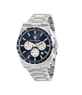 OROLOGIO MASERATI R8873652005 ACCIAIO BICOLORE UOMO VELOCITA 43MM CHRO BLUE DIAL SS BR