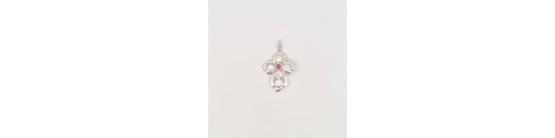 PENDENTE EnricoOro B3327 ORO750° BIANCO DONNA CROCE