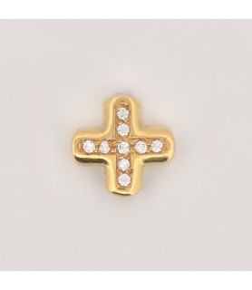 PENDENTE EnricoOro H0135  GIALLO DONNA CROCE
