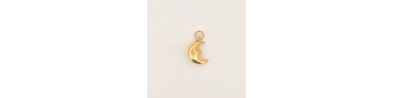 PENDENTE EnricoOro H165  GIALLO DONNA LUNA
