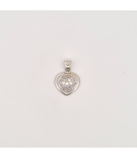 PENDENTE EnricoOro H224 ORO 750° BIANCO DONNA CUORE