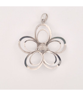PENDENTE EnricoOro H4006 ORO 750° BIANCO DONNA FIORE