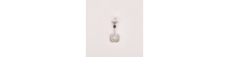 PENDENTE EnricoOro K0171 ORO 750° BIANCO UOMO ANCORA