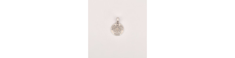 PENDENTE EnricoOro  K0442 ORO 750° BIANCO UOMO ROSA DEI VENTI