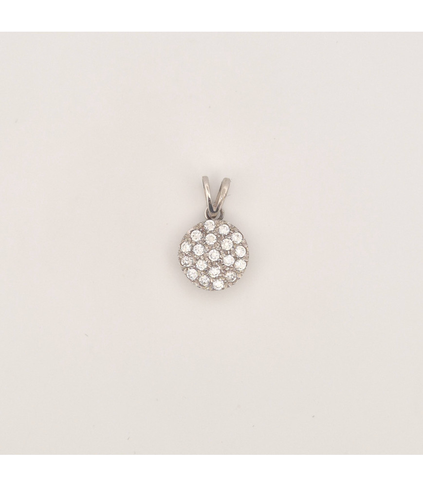 PENDENTE EnricoOro K0636 ORO 750° BIANCO DONNA PAVE
