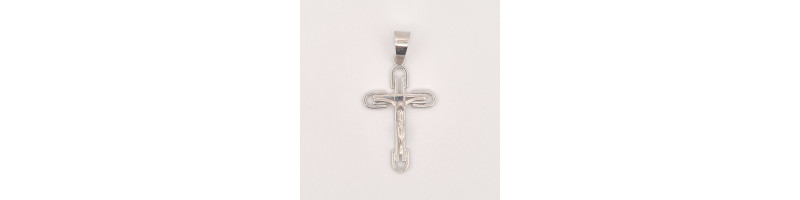PENDENTE EnricoOro M1829 ORO 750° BIANCO UOMO CROCE