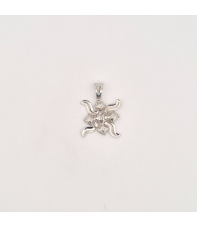 PENDENTE EnricoOro S0384 ORO 750° BIANCO DONNA FIORE