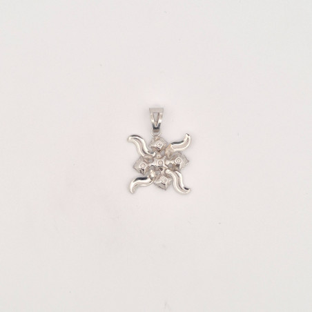 PENDENTE EnricoOro S0384 ORO 750° BIANCO DONNA FIORE