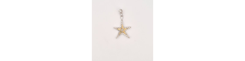 PENDENTE EnricoOro S11037 ORO 750° BICOLORE DONNA STELLA