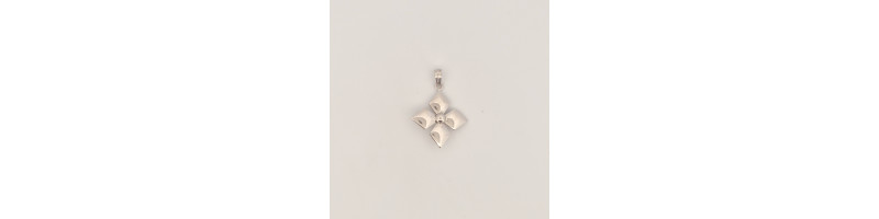 PENDENTE EnricoOro S2387 ORO 750° BIANCO DONNA FIORE
