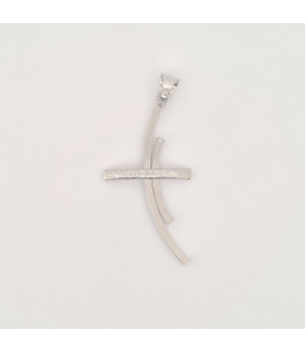 PENDENTE EnricoOro S2546 ORO 750°  BIANCO DONNA CROCE
