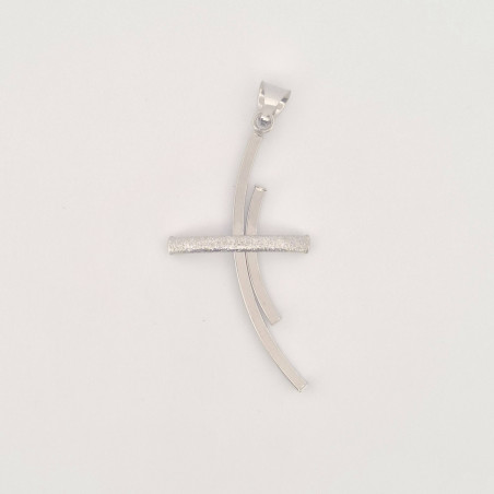 PENDENTE EnricoOro S2546 ORO 750°  BIANCO DONNA CROCE