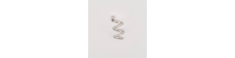 PENDENTE EnricoOro S7561 ORO 750° BIANCO DONNA RETE FANTASIA