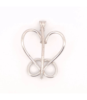 PENDENTE EnricoOro V2985 ORO 750° BIANCO DONNA FARFALLA