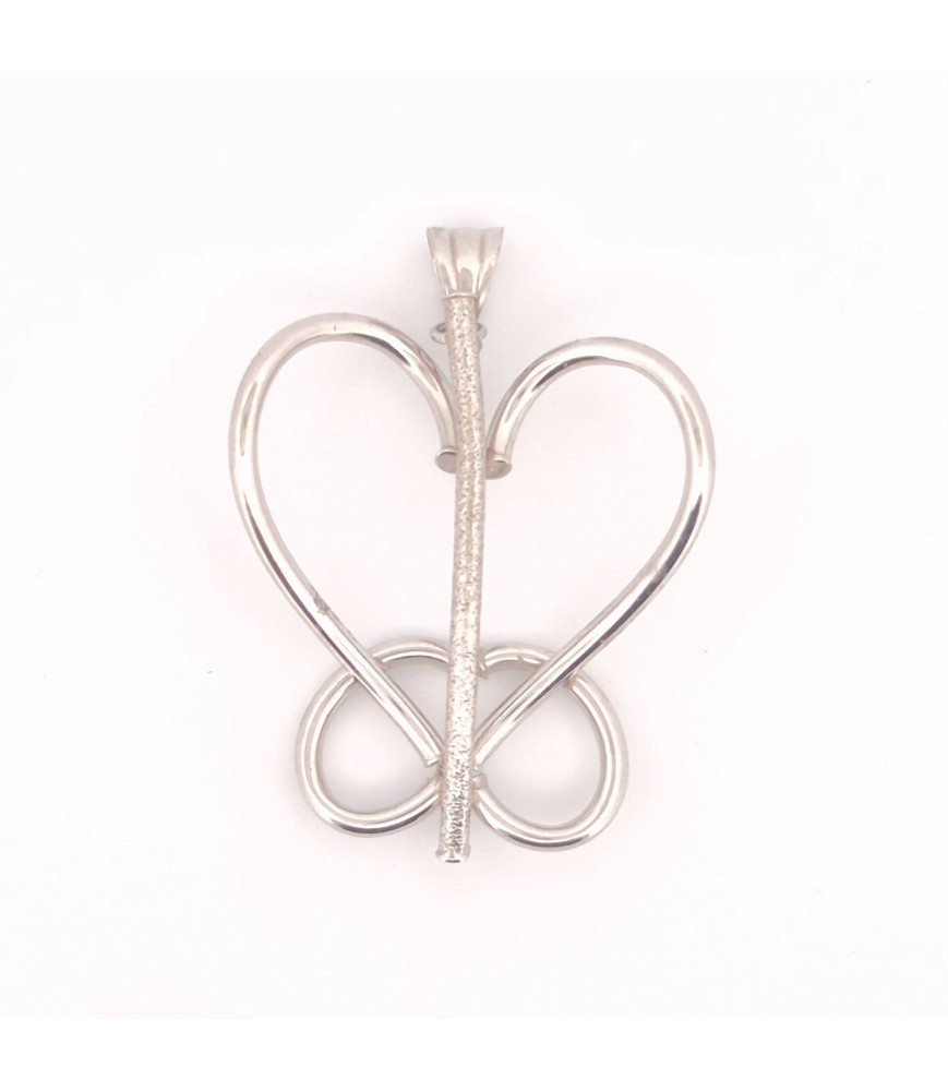 PENDENTE EnricoOro V2985 ORO 750° BIANCO DONNA FARFALLA
