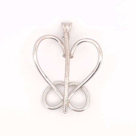 PENDENTE EnricoOro V2985 ORO 750° BIANCO DONNA FARFALLA