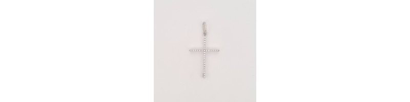 PENDENTE EnricoOro V5210 ORO750° BIANCO DONNA CROCE