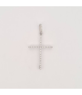 PENDENTE EnricoOro V5210 ORO750° BIANCO DONNA CROCE