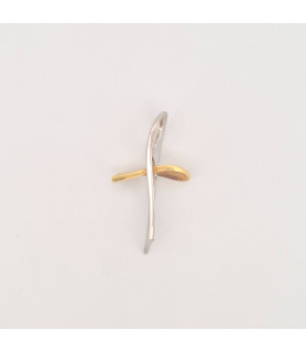 PENDENTE EnricoOro XD3006  BICOLORE DONNA CROCE