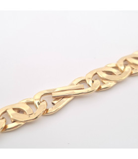 BRACCIALE Onais F25.2028BA ARGENTO GIALLO UOMO CLASSICA LUCIDA 5 + 1 CON INFINITO CM 22/23